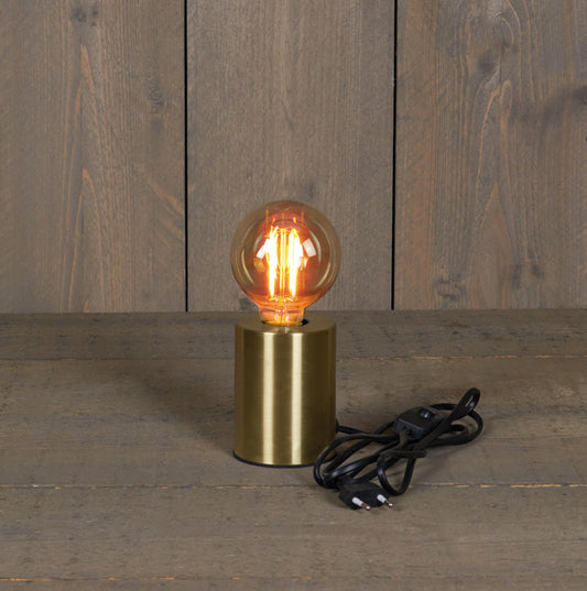 Gold base E27 table lamp socket
