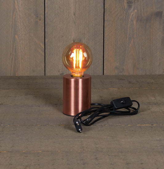 Copper base E27 table lamp socket