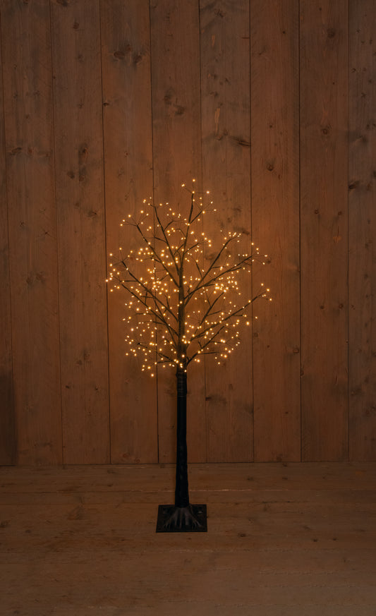 120CM black oak tree with 360 LED
