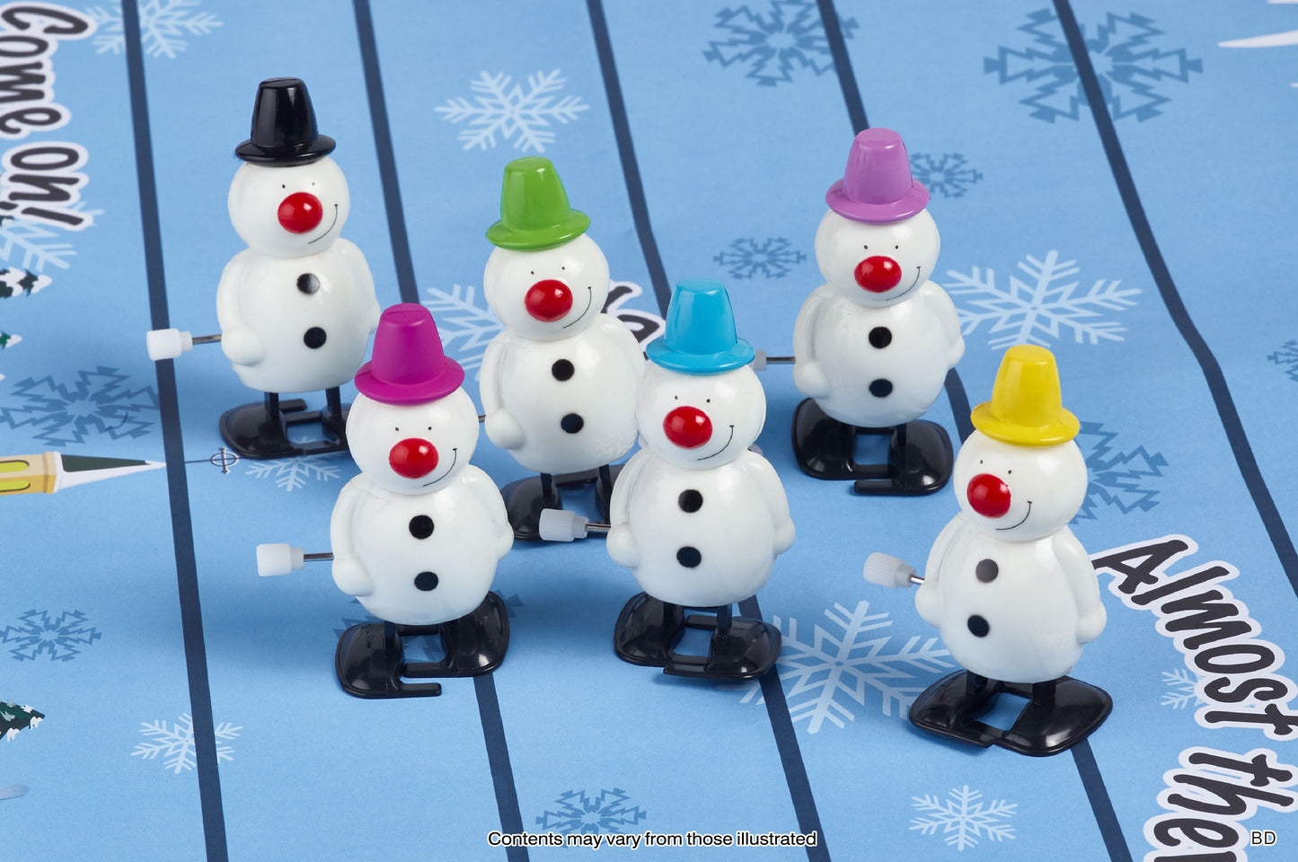 6 pcs Christmas Crackers - 30 cm - snowmen