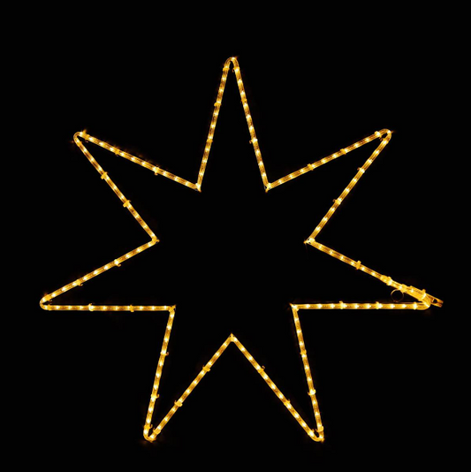 7 pointed LED Star - 90x90cm Christmas light