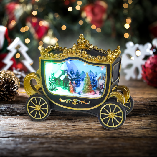 Christmas Scene in Royal Wagon - Christmas Village
