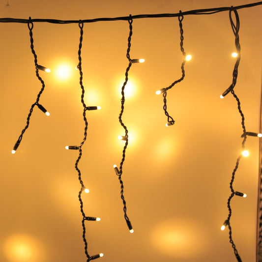 Icicle lights outdoor - 5 meter warm white.