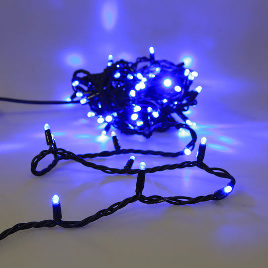 String lights. Outdoor Christmas lights LED - Blue - 10 meter
