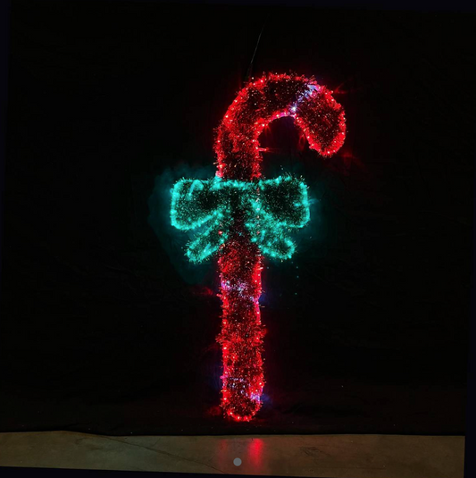 Red sugar cane 57x110cm Christmas LED light