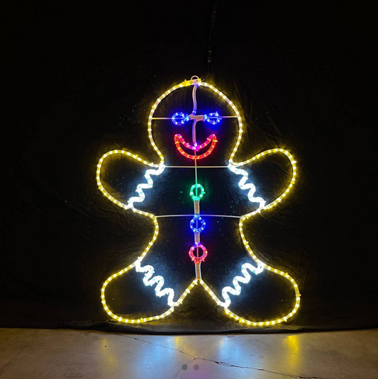 Gingerbread man - Outdoor Christmas Light - 90x110 cm