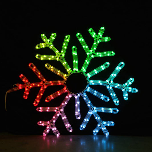 Christmas Snowflake 55x55cm With Remote Control And Smart LED