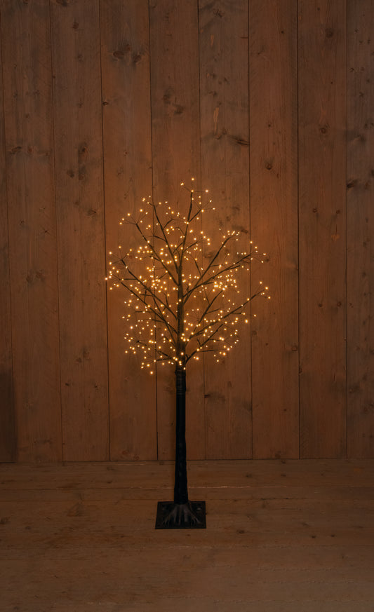 120CM black oak tree with 360 LED