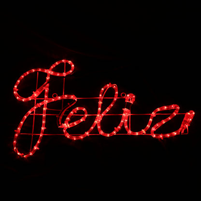 Letrero LED Feliz Navidad - 44x183cm