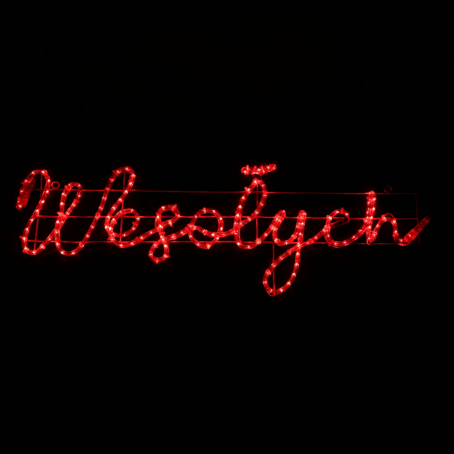 LED-sign Wesołych Świąt - 44x173cm - outdoor Christmas Lights