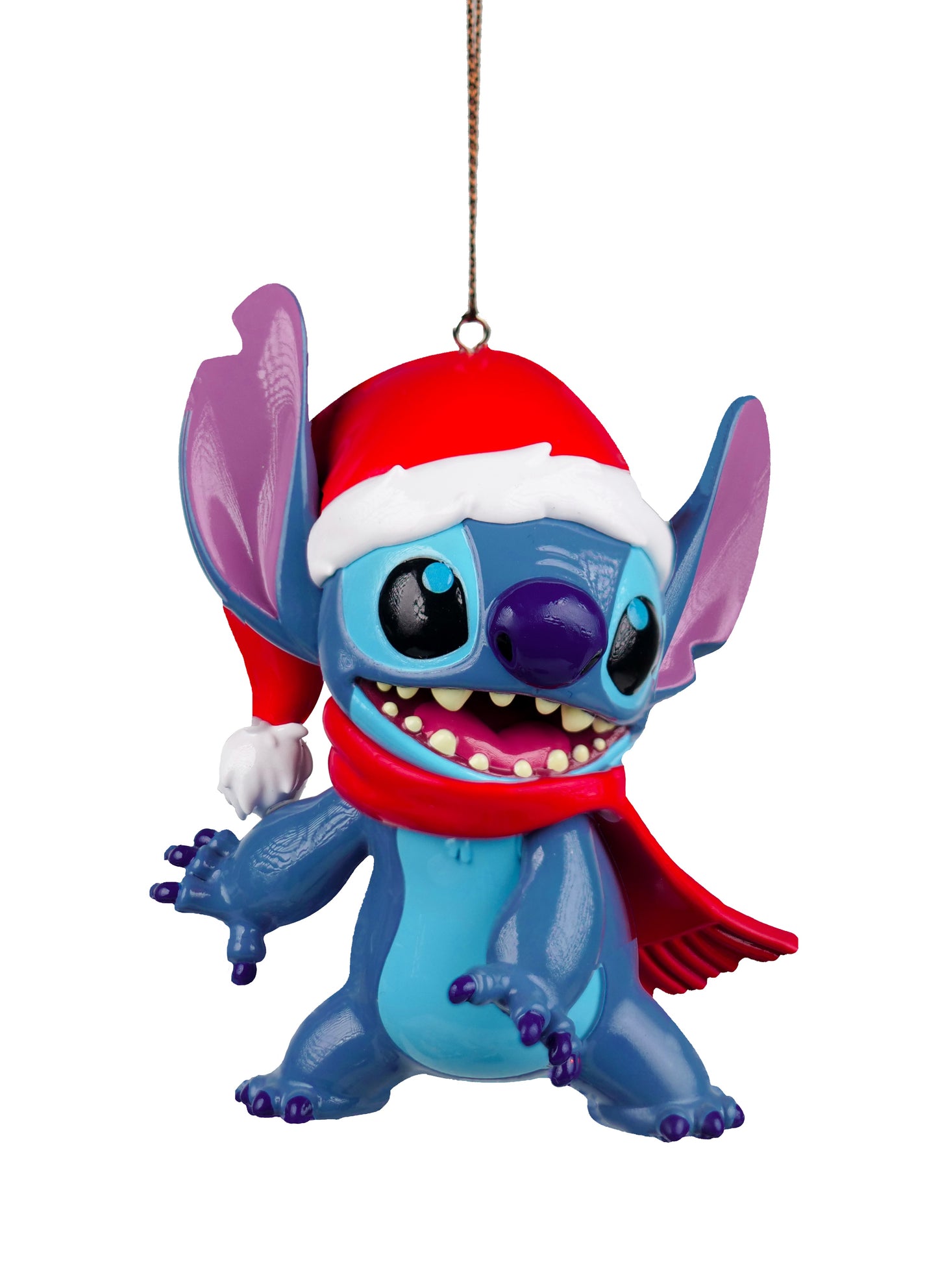 Diseño de adorno navideño 3D de Stitch.