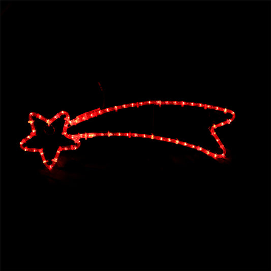 Shooting star LED Christmas light design 2D red