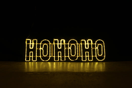 HO HO HO LED Christmas Sign - 150x38 warm white