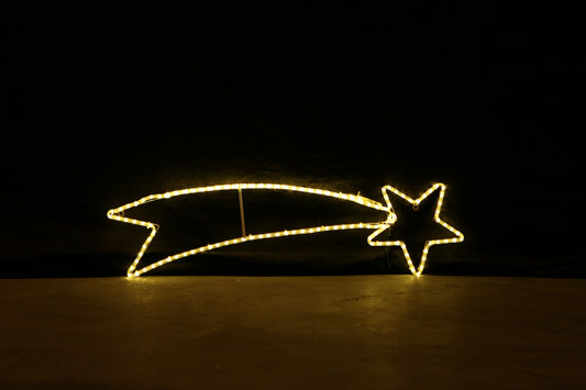 Luce natalizia LED Stella cadente - 68x21 cm